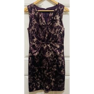 Ann Taylor Sleeveless Sheath Dress Purple‎ Career Party Cocktail 4
